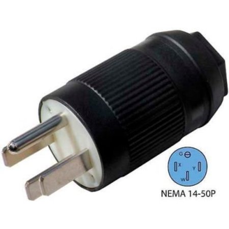 Conntek Conntek 60837-00, 50-Amp Assembly RV Plug with NEMA 14-50P Male End 60837-00